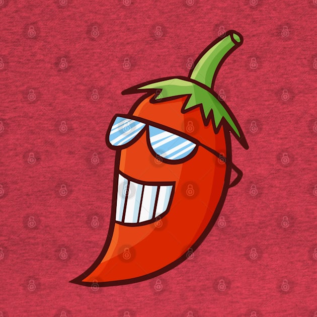 Summer Red Chili by Jocularity Art